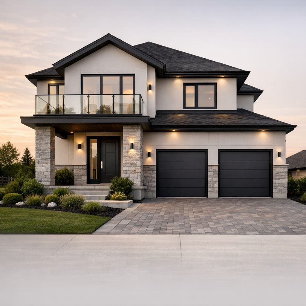 Elegant residential property in Bradford, Ontario for Kim Real Estate Investing social media post