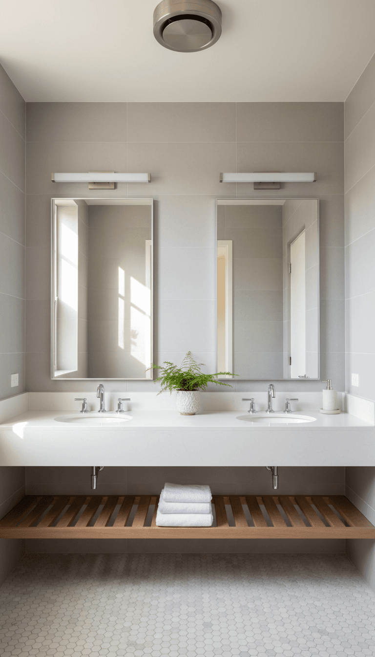 Modern bathroom with updated fixtures